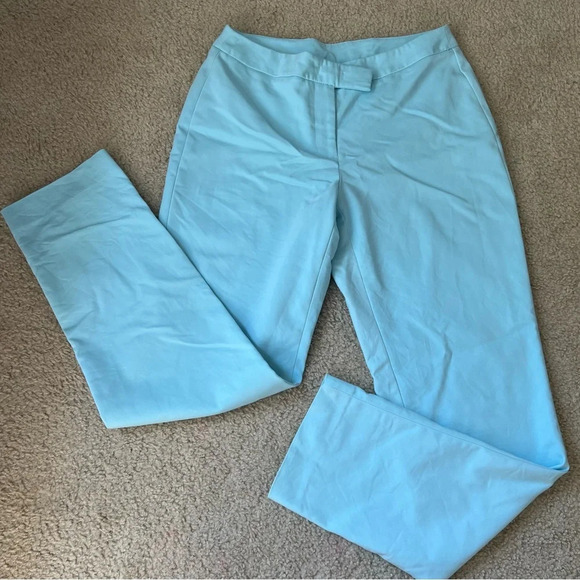 Anne Klein Pants - Anne Klein Women’s Light‎ Blue High Rise Tapered Leg Career Office Trouser Pants